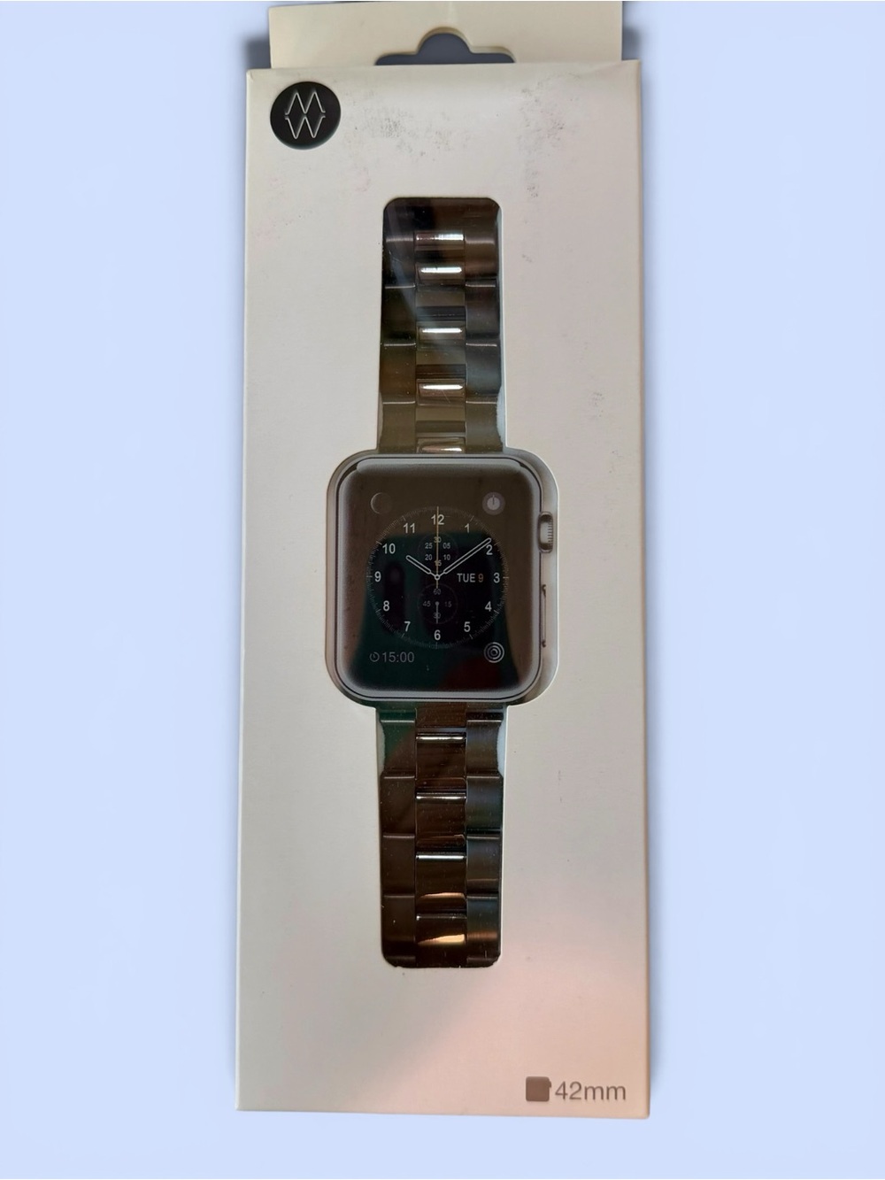 Premium Apple Watch Band Black Metal Link Stainless‎ Steel Strap 42mm Models NEW